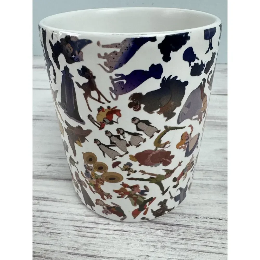 Disney Ink & Paint Color‎ Changing Ceramic Coffee Mug Cup Character Silhouettes